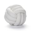 Soft Knot Ball Pillows Throw Knotted Handmade Round Plush Pillow - white - 28CM