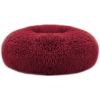Pet Dog Bed Soft Warm Fleece Puppy Cat Bed Dog Cozy Nest Sofa Bed Cushion M Size - Red - M