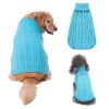 Dog Sweater Warm Pet Sweater Dog Sweaters for Small Dogs Medium Dogs Large Dogs Cute Knitted Classic Clothes Coat for Dog Puppy - X-Large - BLUE