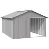 Dog House Gray 45.9"x60.2"x32.1" Galvanized Steel - Gray
