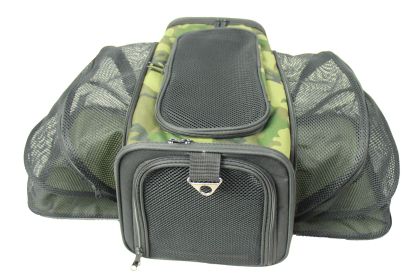 Pet Life Roomeo Folding Collapsible Airline Approved Pet Dog Carrier Crate - Camouflage