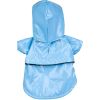 Baby Blue Pvc Waterproof Adjustable Pet Raincoat - Small