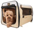 Folding Zippered Lightweight Easy Folding Pet Crate - X-Small