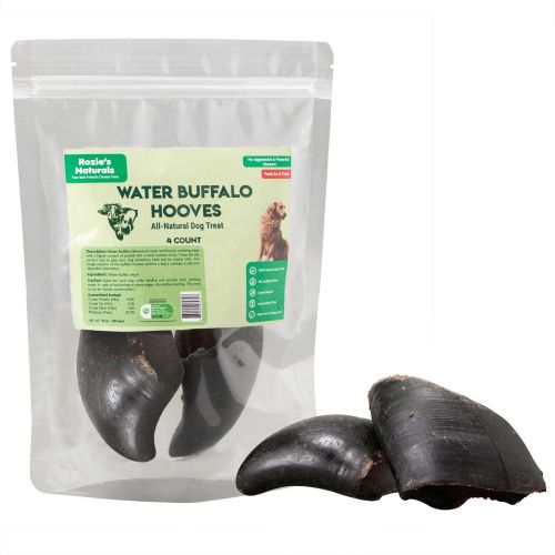 Water Buffalo Hooves-100% Natural; High Protein; Long-Lasting; Grain-Free; Gluten-Free; Dog Dental Treat & Chews; 4 COUNT-10 oz - default Water Buffalo Hooves-100% Natural; High Protein; Long-Lasting; Grain-Free; Gluten-Free; Dog Dental Treat & Chews; 4 COUNT-10 oz - default