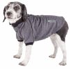 Pet Life Active 'Fur-Flexed' Relax-Stretch Wick-Proof Performance Dog Polo T-Shirt - Grey - X-Large