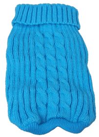 Heavy Cotton Rib-Collared Pet Sweater - Medium