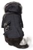 Ruff-Choppered Denim Fashioned Wool Pet Coat - Medium