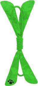 Extreme Bow' Squeek Dog Rope Toy - Green