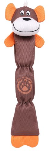 Pet Life Extra Long Dura-Chew Reinforce Stitched Durable Water Resistant Plush Chew Tugging Dog Toy - Brown