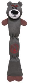 Pet Life Extra Long Dura-Chew Reinforce Stitched Durable Water Resistant Plush Chew Tugging Dog Toy - Grey