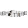 32" Outdoor Fence Heavy Duty Dog Pens 24 Panels Temporary Pet Playpen with Doors