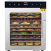 VEVOR Electric Food Dehydrator Machine, 800W Electric Food Dryer, 10 Stainless Steel Trays, with Digital Adjustable Timer & Temperature for Jerky