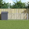Dog House with Roof Anthracite 46.1"x159.4"x48.4" Galvanized Steel - Anthracite