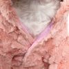Pink-Mink' Luxury Designer Pet Coat - X-Small
