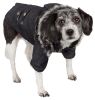 Ruff-Choppered Denim Fashioned Wool Pet Coat - X-Small