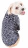 Pet Life Active 'Warf Speed' Heathered Ultra-Stretch Sporty Performance Dog T-Shirt - Black - X-Small