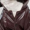 Wuff-Rider Fashion Suede Stitched Pet Coat - Medium