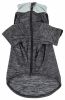 Pet Life Active 'Chewitt Wagassy' 4-Way Stretch Performance Long Sleeve Dog T-Shirt - Black - X-Large