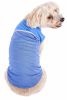 Pet Life Active 'Aero-Pawlse' Heathered Quick-Dry And 4-Way Stretch-Performance Dog Tank Top T-Shirt - Blue - Large