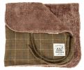 Touchdog 2-In-1 Windowpane Plaided Dog Jacket With Matching Reversible Dog Mat - Green - Large