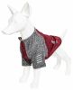 Pet Life Active 'Hybreed' 4-Way Stretch Two-Toned Performance Dog T-Shirt - Maroon - X-Large