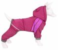 Dog Helios 'Namastail' Lightweight 4-Way Stretch Breathable Full Bodied Performance Yoga Dog Hoodie Tracksuit - Pink - X-Small