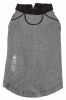 Pet Life Active 'Fur-Flexed' Relax-Stretch Wick-Proof Performance Dog Polo T-Shirt - Grey - X-Large