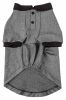 Pet Life Active 'Fur-Flexed' Relax-Stretch Wick-Proof Performance Dog Polo T-Shirt - Grey - X-Large