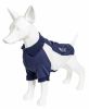 Pet Life Active 'Barko Pawlo' Relax-Stretch Wick-Proof Performance Dog Polo T-Shirt - Navy - X-Large