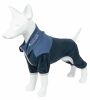 Pet Life Active 'Embarker' Heathered Performance 4-Way Stretch Two-Toned Full Body Warm Up - Teal - Large