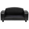 Dog Sofa Black 31.5"x19.7"x15.7" Faux Leather - Black