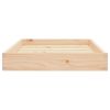 Dog Bed 28.1"x21.3"x3.5" Solid Wood Pine - Brown