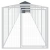 Dog House with Roof Anthracite 46.1"x400.4"x48.4" Galvanized Steel - Anthracite