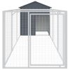 Dog House with Roof Anthracite 46.1"x159.4"x48.4" Galvanized Steel - Anthracite