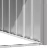 Dog House Gray 45.9"x60.2"x32.1" Galvanized Steel - Gray