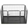Puppy Playpen Steel 48.4"x30.5"x29.3" - Black