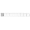 Dog House with Roof Light Gray 46.1"x400.4"x48.4" Galvanized Steel - Gray