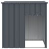 Dog House with Roof Anthracite 43.3"x40.6"x42.9" Galvanized Steel - Anthracite