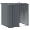 Dog House with Roof Anthracite 43.3"x40.6"x42.9" Galvanized Steel - Anthracite