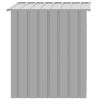 Dog House with Roof Light Gray 43.3"x40.6"x42.9" Galvanized Steel - Gray