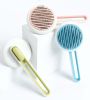 Pet Life 'Concepto' Modern Bristle Grooming Pet Deshedder Comb - Pink