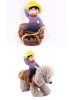Pet Life 'Yeepaw' Cowboy Pet Holiday Dog Costume - Brown - Small