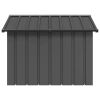 Dog House Anthracite 45.9"x40.6"x32.1" Galvanized Steel - Anthracite