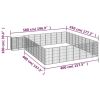 38-Panel Dog Playpen Black 19.7"x39.4" Powder-coated Steel - Black