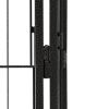 20-Panel Dog Playpen Black 39.4"x19.7" Powder-coated Steel - Black
