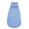 Dog Sweater Warm Pet Sweater Dog Sweaters for Small Dogs Medium Dogs Large Dogs Cute Knitted Classic Clothes Coat for Dog Puppy - X-Large - LIGHT BLUE