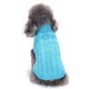 Dog Sweater Warm Pet Sweater Dog Sweaters for Small Dogs Medium Dogs Large Dogs Cute Knitted Classic Clothes Coat for Dog Puppy - Small - BLUE