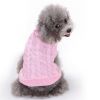 Dog Sweater Warm Pet Sweater Dog Sweaters for Small Dogs Medium Dogs Large Dogs Cute Knitted Classic Clothes Coat for Dog Puppy - Small - PINK