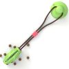 Pet supplies dog toys molars sucker toys dog molars food leakage device vent chew resistant dog toys - B Green