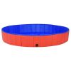 Foldable Dog Swimming Pool Red 78.7"x11.8" PVC - Red